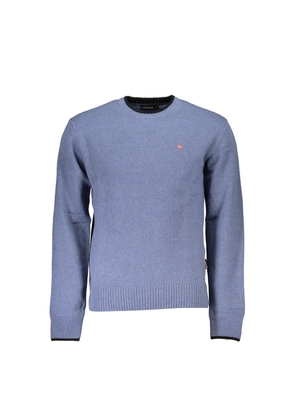 Blue Fabric Men Sweater - 3XL