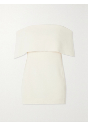 TOTEME - Off-the-shoulder Crepe Top - White - DK34,DK36,DK38,DK40