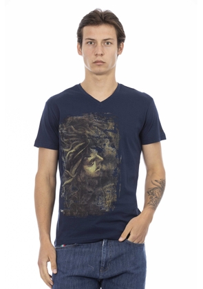 Trussardi Action Blue Cotton T-Shirt - M