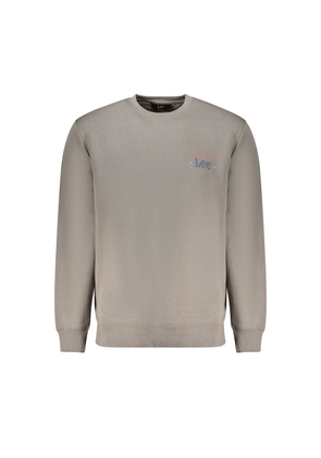 Gray Cotton Men Sweater - M