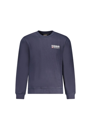 Blue Cotton Sweater - L