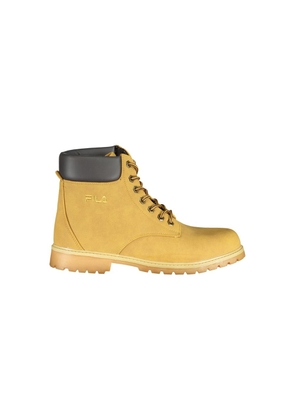 Vibrant Yellow Contrast Lace-up Boots - EU40/US7