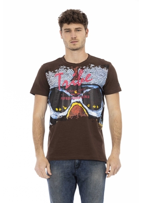 Trussardi Action Brown Cotton T-Shirt - M