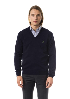 Uominitaliani v-neck emroidered Sweater - S