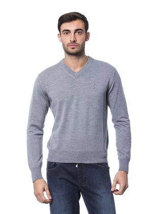 Billionaire Italian Couture Gray Merino Wool Sweater - 3XL