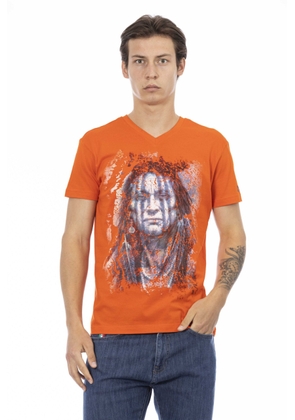 Trussardi Action Orange Cotton T-Shirt - M