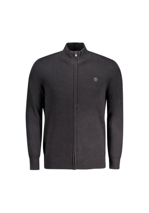 Black Cotton Men Cardigan - XXL