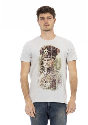 Trussardi Action Gray Cotton T-Shirt - L