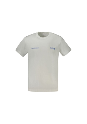 White Cotton Men T-Shirt - XXL