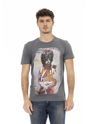 Trussardi Action Gray Cotton T-Shirt - L