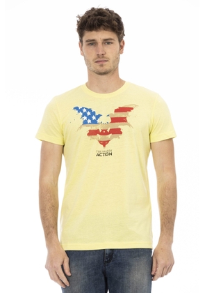 Trussardi Action Yellow Cotton T-Shirt - L