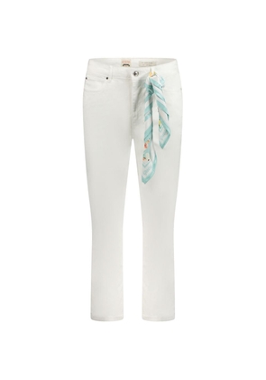 White Lyocell Women Jeans - W25