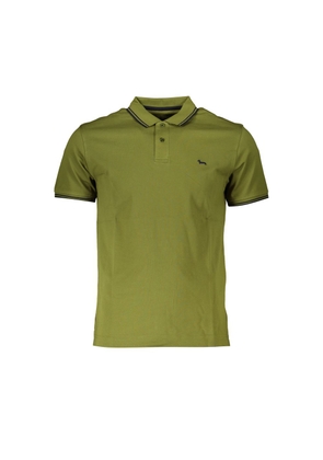Sharp Green Contrast Polo Shirt - M