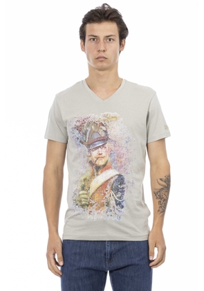 Trussardi Action Gray Cotton T-Shirt - L
