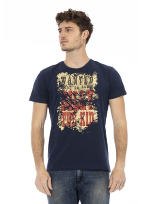 Trussardi Action Blue Cotton T-Shirt - L