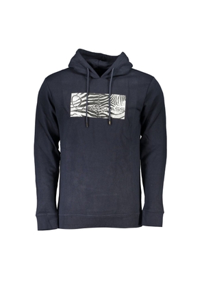 Blue Cotton Men Sweater - M