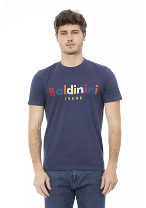 Baldinini Trend Blue Cotton T-Shirt - XL