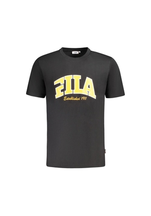 Black Cotton Men T-Shirt - XL