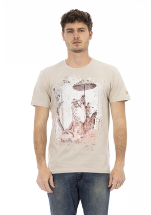 Trussardi Action Beige Cotton T-Shirt - L