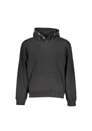 Black Cotton Men Sweater - XXL