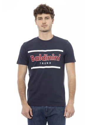 Baldinini Trend Blue Cotton T-Shirt - S