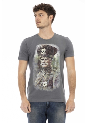 Trussardi Action Gray Cotton T-Shirt - L