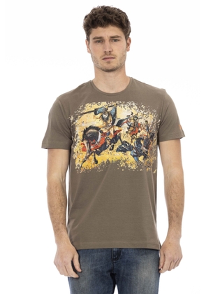 Trussardi Action Brown Cotton T-Shirt - M