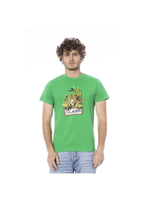 Green Cotton T-Shirt - L