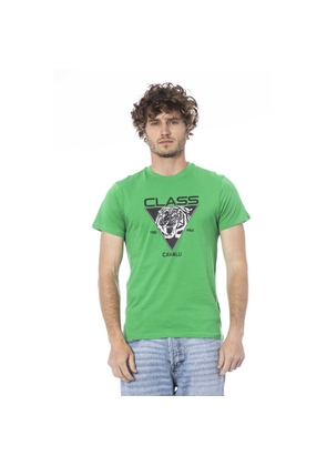 Green Cotton T-Shirt - L