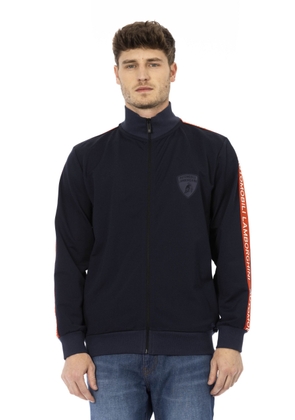 Automobili Lamborghini Blue Cotton Sweater - L