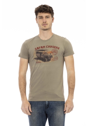 Trussardi Action Green Cotton T-Shirt - XXL