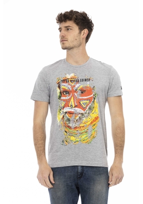Trussardi Action Gray Cotton T-Shirt - M