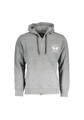 Gray Cotton Men Sweater - S