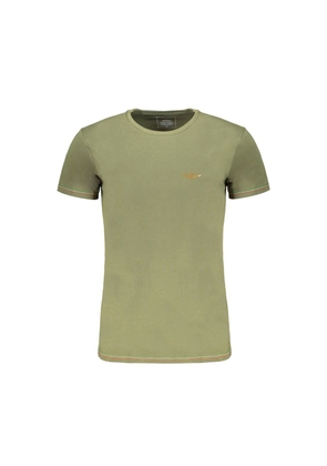Aeronautica Militare Green Cotton T-Shirt - L