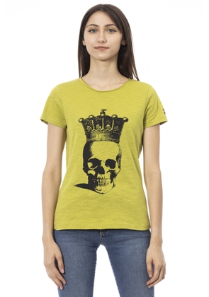 Trussardi Action Green Cotton Tops & T-Shirt - XL