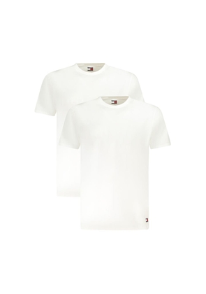 White Cotton Men Underwear Shirt - M