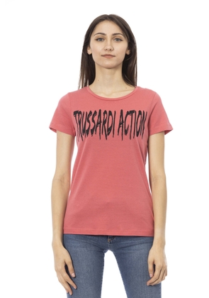 Trussardi Action Pink Cotton Tops & T-Shirt - S