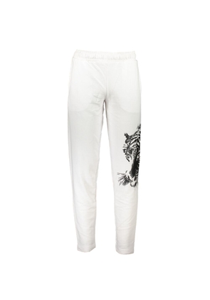 Cavalli Class White Cotton Pant - M