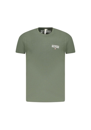 Green Cotton T-Shirt - M