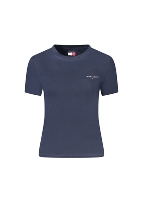 Blue Cotton Women T-Shirt - XL