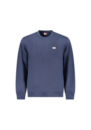 Blue Cotton Men Sweater - M