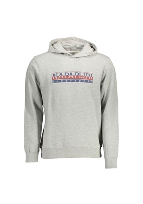 Gray Cotton Men Sweater - 3XL