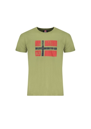 Green Cotton T-Shirt - XL