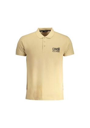 Beige Cotton Polo Shirt - L