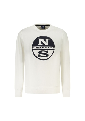 North Sails White Cotton Sweatshirt - M