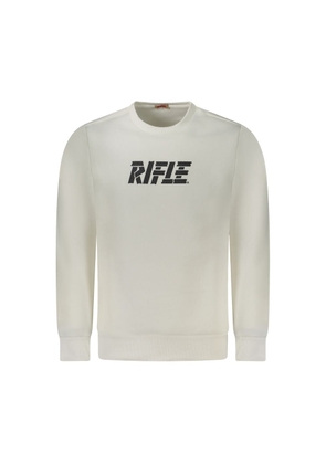 Rifle White Cotton Sweatshirt - XL