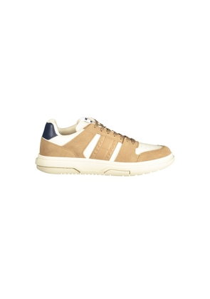 Beige Leather Men Sneaker - EU41/US8