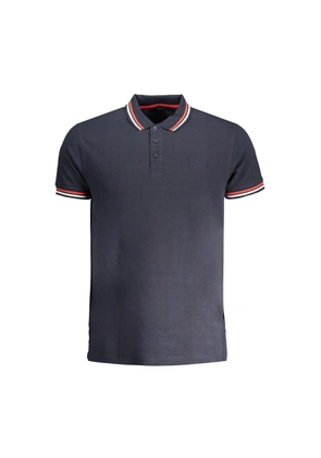 Blue Cotton Polo Shirt - L