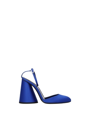 Blue Satin Sandal - EU36.5/US6.5