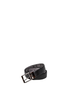 Alviero Martini Prima Classe Black Leather Belt - 110 cm / 44 Inches